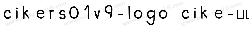 cikers01v9-logo cike字体转换